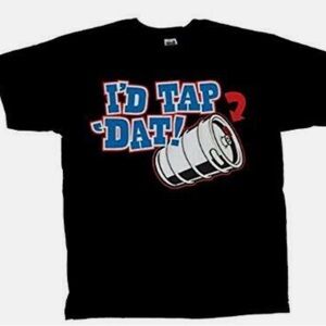 Beer Short Sleeve T-shirt I'd Tap That Keg Funny Party Tee Mens size XL
